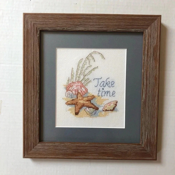 Framed Coastal  Cross Stitch - Picture 2 of 6